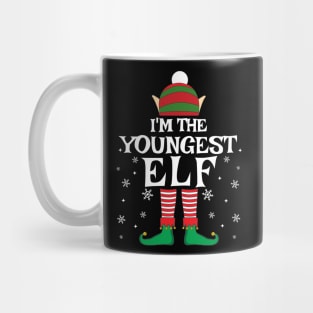 I'm The Youngest Elf Matching Family Christmas Gifts Mug